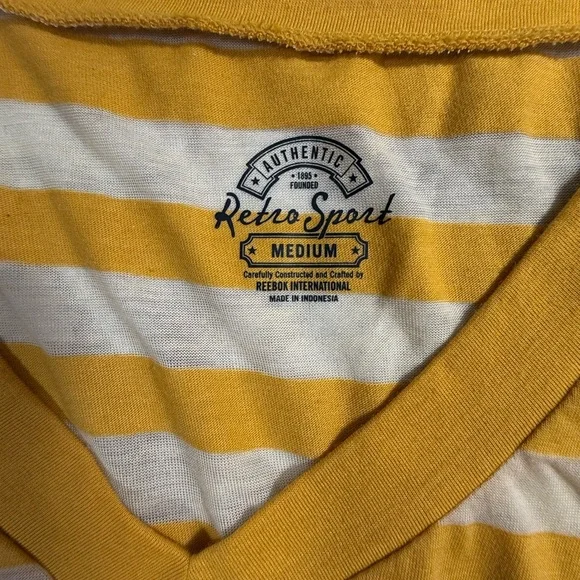 Pittsburgh Steelers Striped woman’s V-Neck T-Shirt sz M - Picture 6 of 6